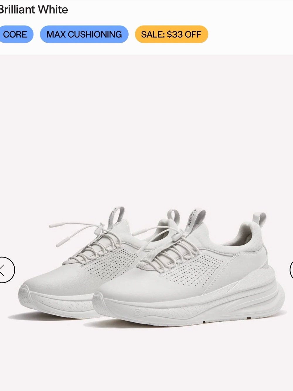 CLOVE SUPERCUSH WHITE WIDE WIDTH WOMENS 8.5 MENS 7